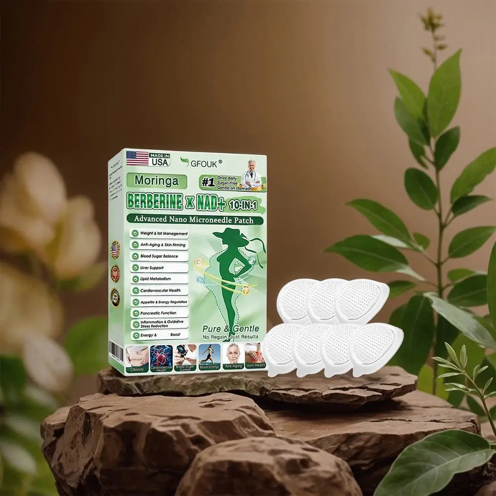 Boîte de patchs minceur GLP-1 à micro-aiguilles, à base de moringa, pour brûler les graisses et favoriser la perte de poids.