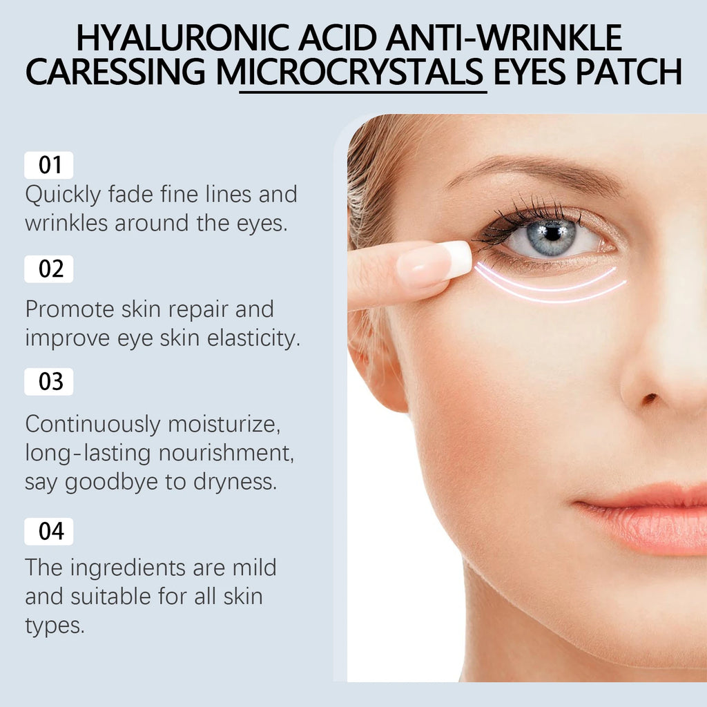 STOP Aux Rides ! 🔥 Patch Yeux Micro-Aiguilles Acide Hyaluronique – Effet Lissant Immédiat