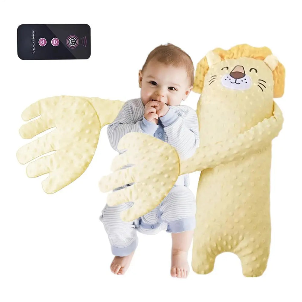 Comme dans les Bras de Papa & Maman – Coussin Tapoteur pour Bébé Lion Jaune